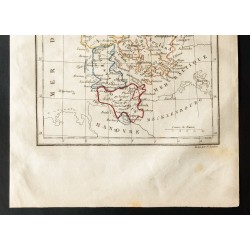 Gravure de 1843 - Carte du Danemark - 3