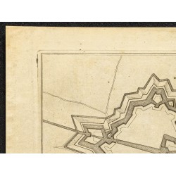 Gravure de 1705 - Plan ancien de Sas-de-Gand - 2