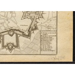 Gravure de 1695 - Plan ancien de Cambrai - 5