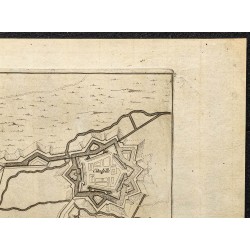 Gravure de 1694 - Plan ancien d'Arras - 3