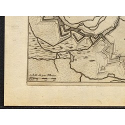 Gravure de 1694 - Plan ancien d'Arras - 4