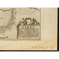 Gravure de 1694 - Plan ancien d'Arras - 5
