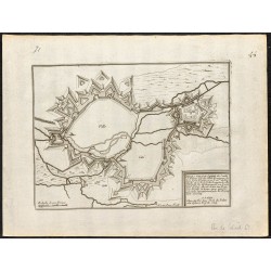 Gravure de 1694 - Plan ancien d'Arras - 1