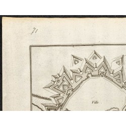 Gravure de 1694 - Plan ancien d'Arras - 2
