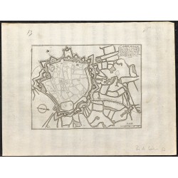 Gravure de 1705 - Plan ancien de Saint-Omer - 1