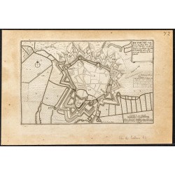 Gravure de 1695 - Plan ancien de Béthune - 1