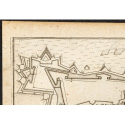 Gravure de 1694 - Plan ancien du fort de Charlemont - 2