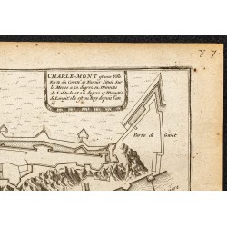 Gravure de 1694 - Plan ancien du fort de Charlemont - 3