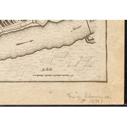 Gravure de 1694 - Plan ancien du fort de Charlemont - 5