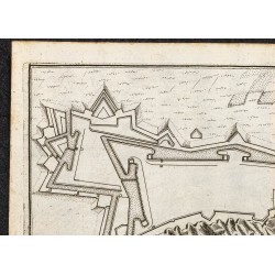 Gravure de 1694 - Plan ancien du fort de Charlemont - 2