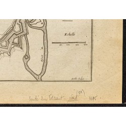 Gravure de 1695 - Plan ancien de Condé-sur-l'Escaut - 5