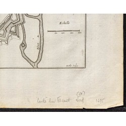 Gravure de 1695 - Plan ancien de Condé-sur-l'Escaut - 5