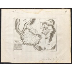 Gravure de 1695 - Plan ancien de Prats-de-Mollo - 1