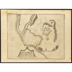 Gravure de 1705 - Plan ancien de Prats-de-Mollo-la-Preste - 1