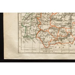 Gravure de 1843 - Carte de l'Espagne - 4