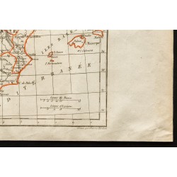 Gravure de 1843 - Carte de l'Espagne - 5