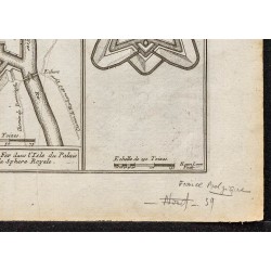 Gravure de 1705 - Forts de Belgique - 5