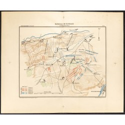 Gravure de 1888 - Bataille de Rosbach - 1