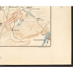 Gravure de 1888 - Bataille de Rosbach - 5
