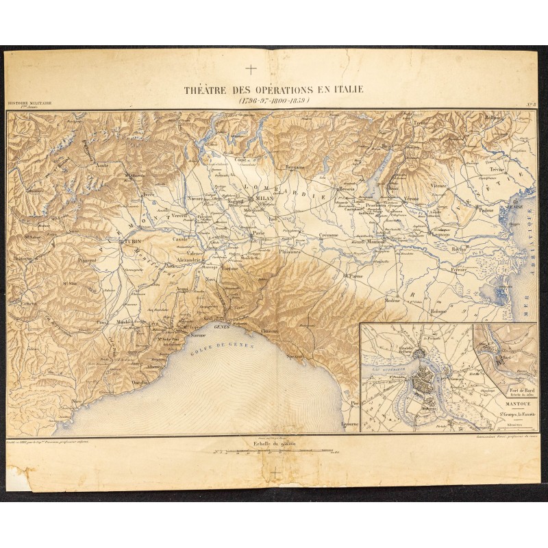 Gravure de 1888 - Nord de l'Italie - 1