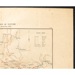 Gravure de 1889 - Campagne d’Autriche & Bataille d'Ulm - 3