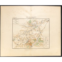 Gravure de 1886 - Bataille de Iéna et Auerstaedt - 1