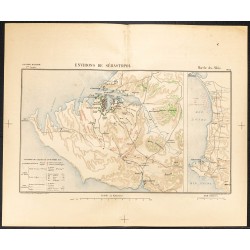 Gravure de 1887 - Environs de Sébastopol - 1