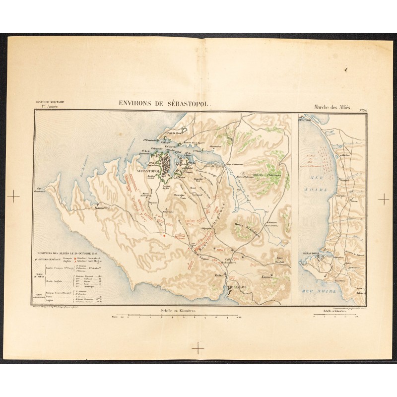 Gravure de 1887 - Environs de Sébastopol - 1