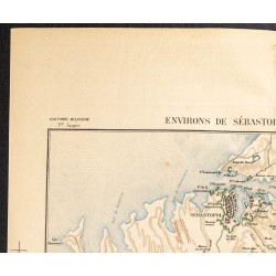 Gravure de 1887 - Environs de Sébastopol - 2