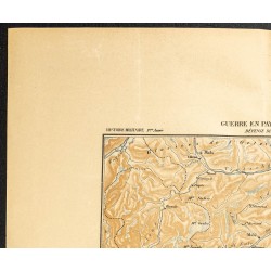 Gravure de 1886 - Défense du Tyrol en 1866 - 2