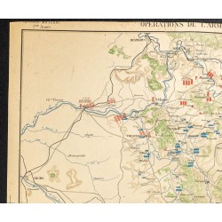 Gravure de 1887 - Guerre de 1870 dans l'est - 2