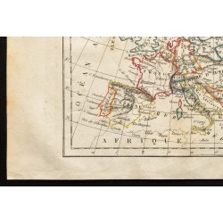 Gravure de 1843 - Carte de l'Europe (Perrot) - 4