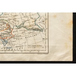 Gravure de 1843 - Carte de l'Europe (Perrot) - 5