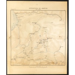 Gravure de 1887 - Guerre russo-turque de 1877 - 1