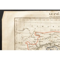 Gravure de 1843 - Carte de la Guinée - 2