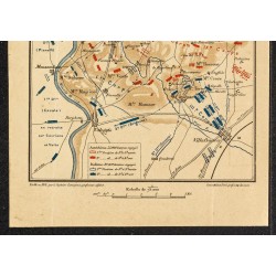 Gravure de 1886 - Bataille de Custoza de 1866 - 3