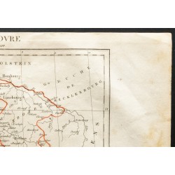 Gravure de 1843 - Carte du Royaume de Hanovre - 3