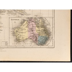 Gravure de 1884 - Océanie et Australie - 5