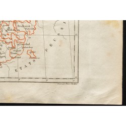 Gravure de 1843 - Carte du Royaume de Hanovre - 5