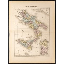 Gravure de 1884 - Italie méridionale - 1