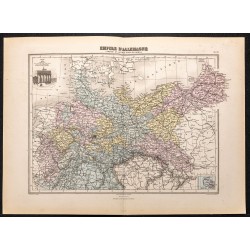 Gravure de 1884 - Empire d'Allemagne (Prusse) - 1