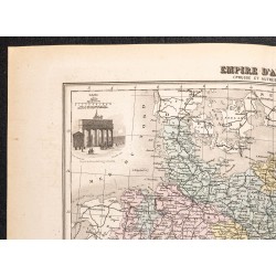Gravure de 1884 - Empire d'Allemagne (Prusse) - 2