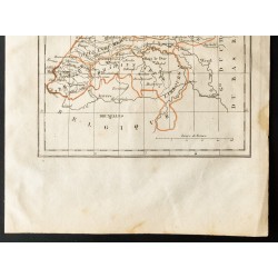 Gravure de 1843 - Carte de la Hollande - 3