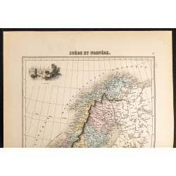 Gravure de 1884 - Suède et Norvège - 2