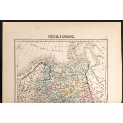 Gravure de 1884 - Russie d'Europe - 2