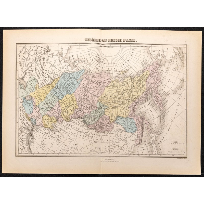 Gravure de 1884 - Sibérie ou Russie d'Asie - 1