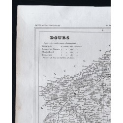 Gravure de 1833 - Département du Doubs - 2