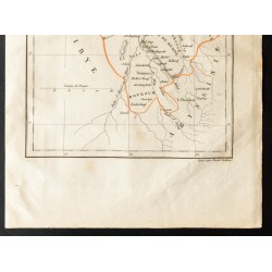 Gravure de 1843 - Carte de la Nubie - 3