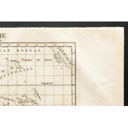 Gravure de 1843 - Carte de l'Oceanie et du Pacifique - 3