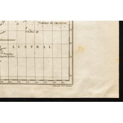 Gravure de 1843 - Carte de l'Oceanie et du Pacifique - 5